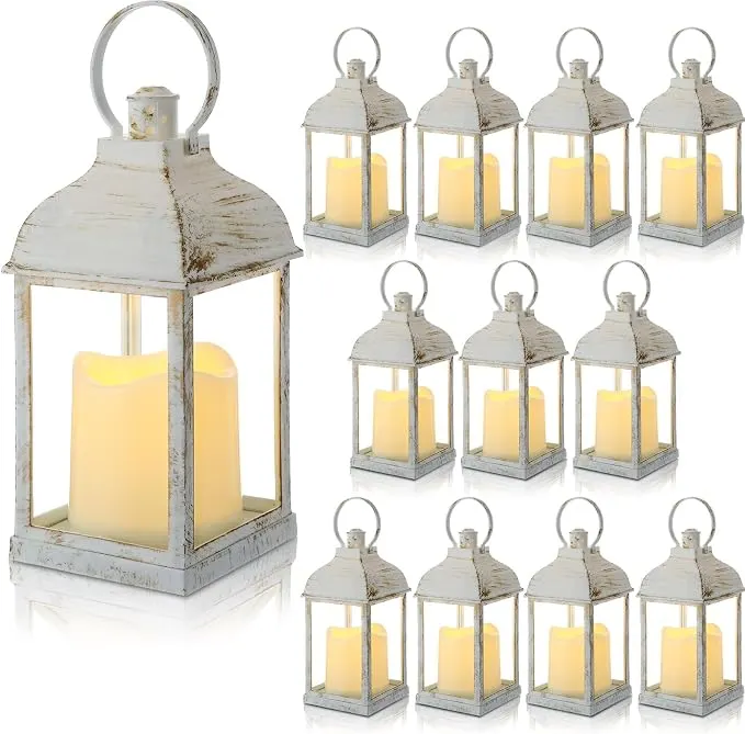 White LED Candle Lanterns