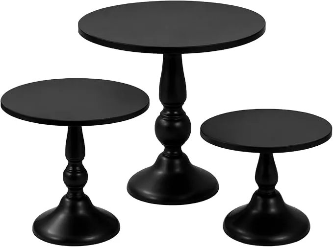 Black Cake Stand Set — Cake Stands available to rent