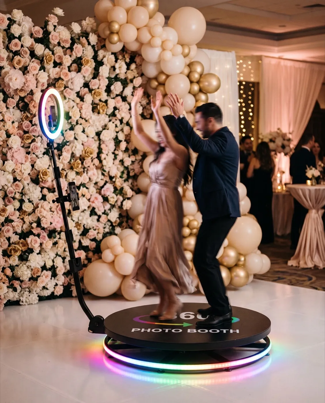 360 Photo Booth styled at an event