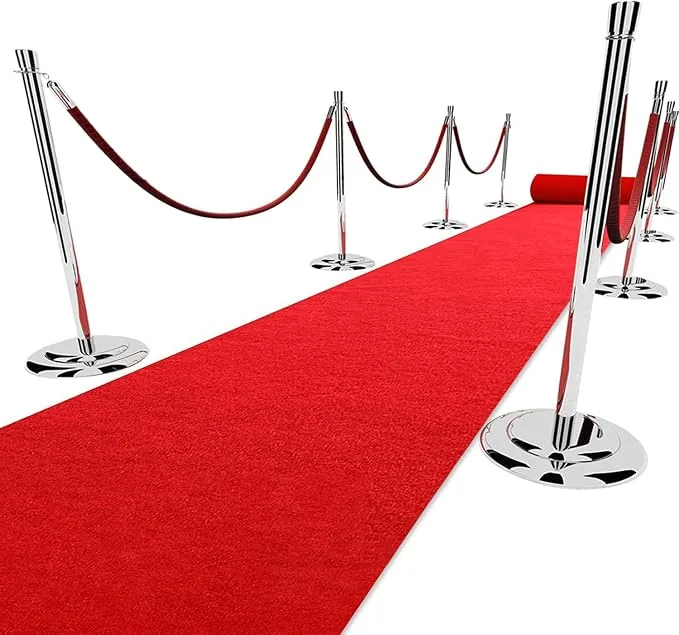 Red Carpet Runner — Red Carpet & Stanchions available to rent