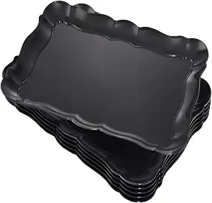 Black Rectangle Serving Trays — Serving Trays available to rent