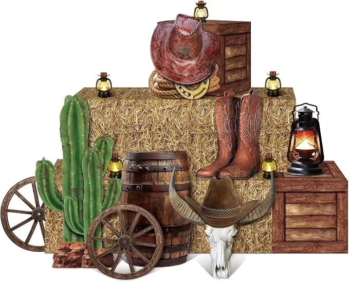 Western Cowboy Party Decor — Theme Decor available to rent