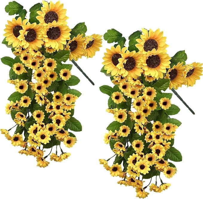 Hanging Sunflower Display — Faux Florals available to rent