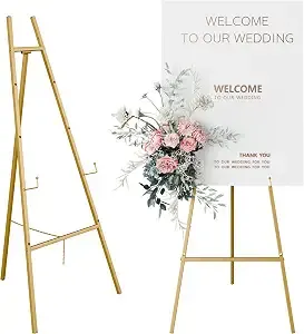 Gold Sign Easel