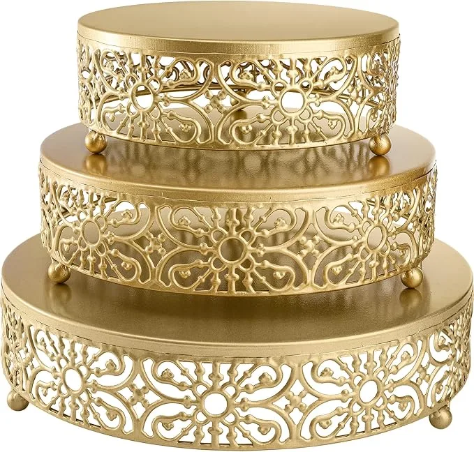 Round Metal Cake Stands — Cake Stands available to rent