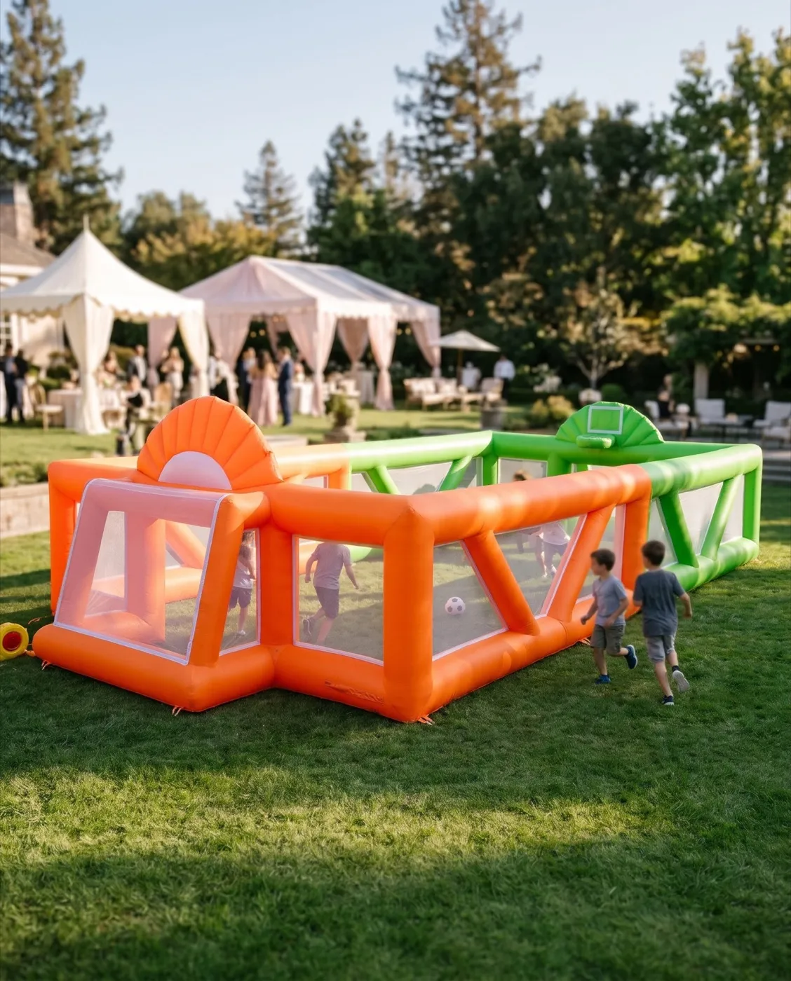 Inflatable Sports Court styled at an event