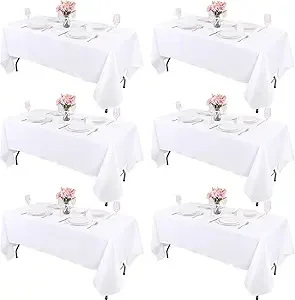 White Washable Tablecloth — Tablecloths available to rent