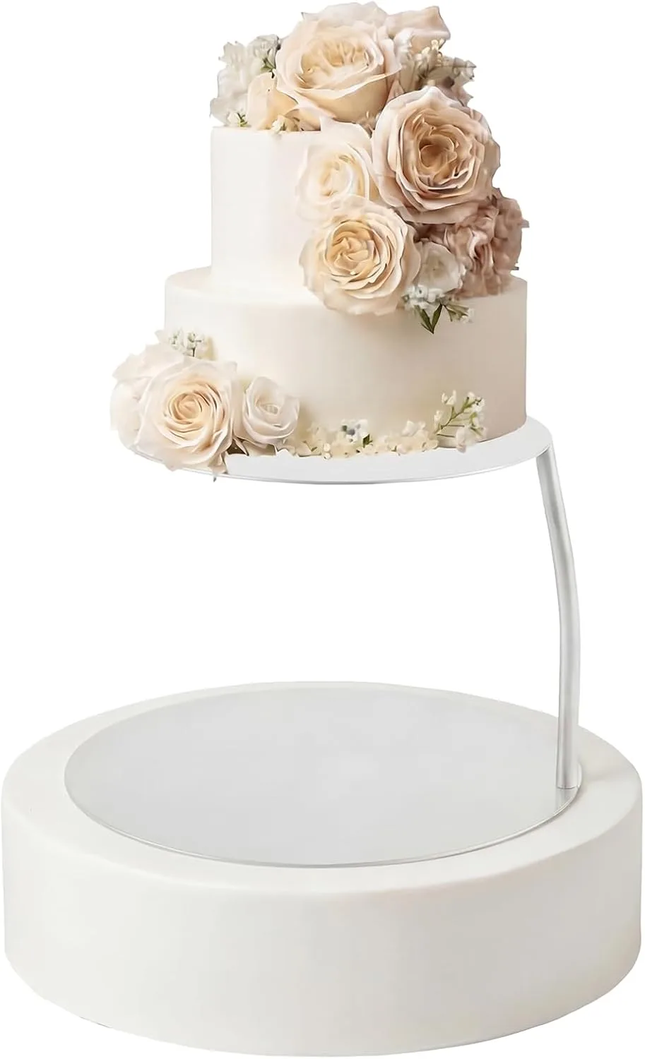 White Floating Cake Stand — Cake Stands available to rent