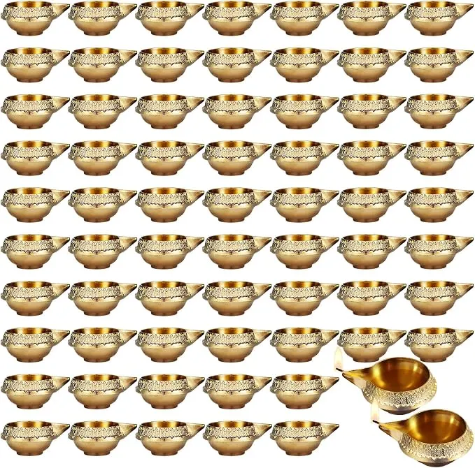 Brass Diwali Diyas