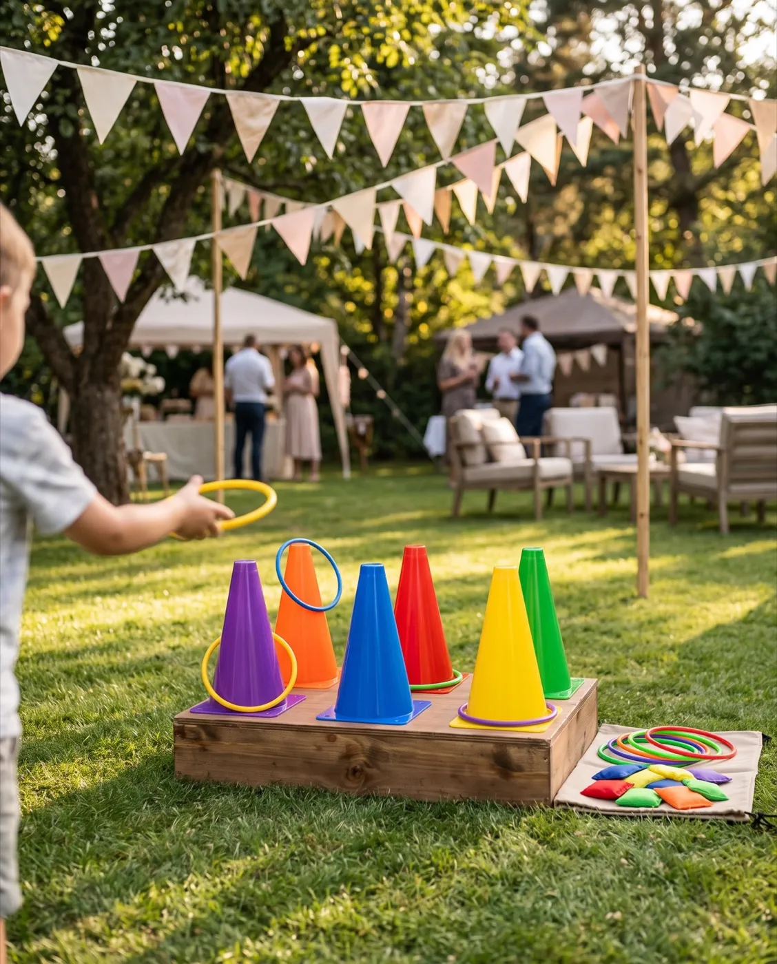 Ring Toss Carnival Set styled at an event