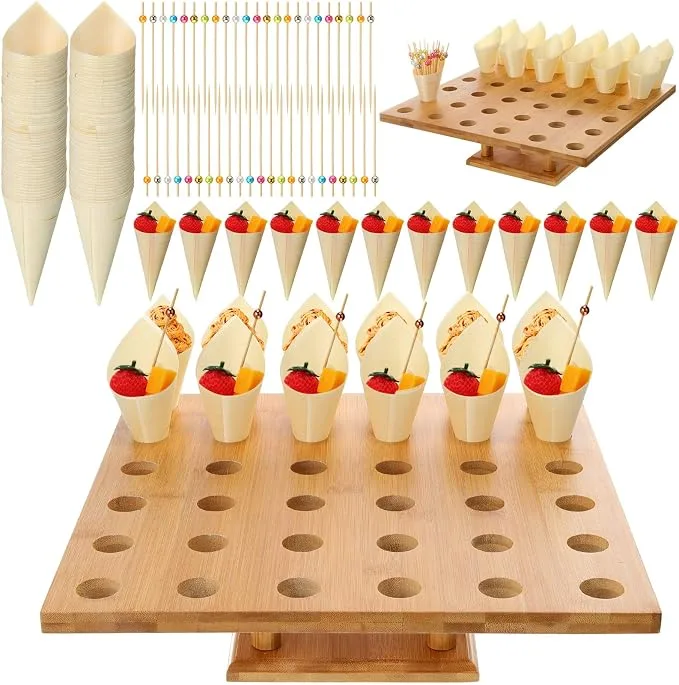 Wooden Food Cones — Food Cones available to rent