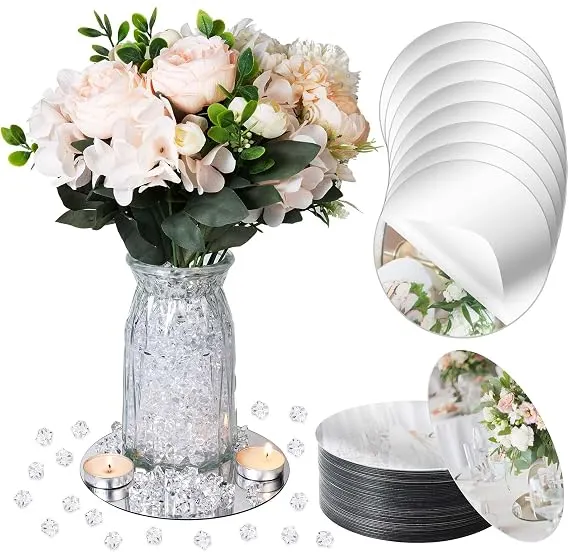 Round Mirror Trays