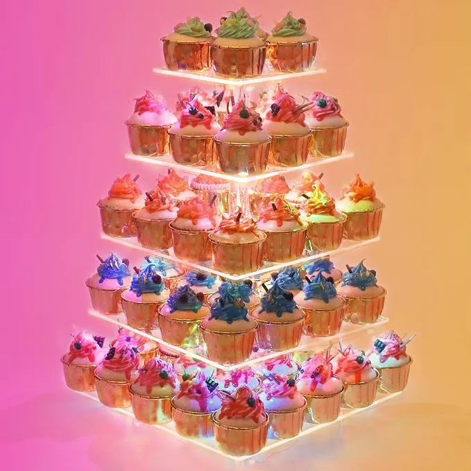 LED Acrylic Cupcake Tower